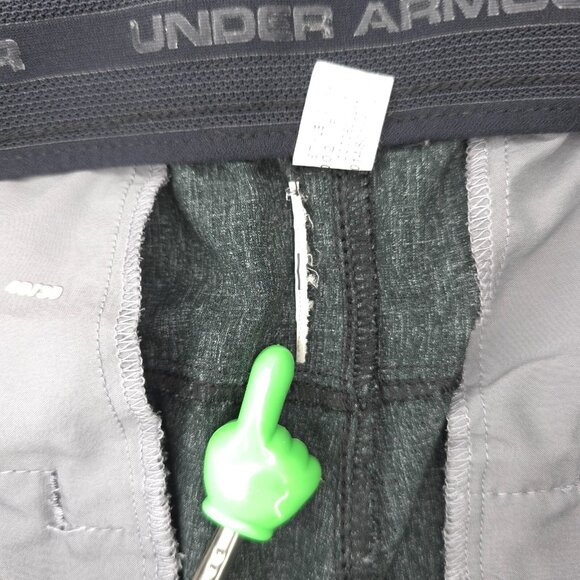 Under Armour Golf Pants Mens 40x30 Gray Vented Showdown Performance Stretch - Picture 4 of 12